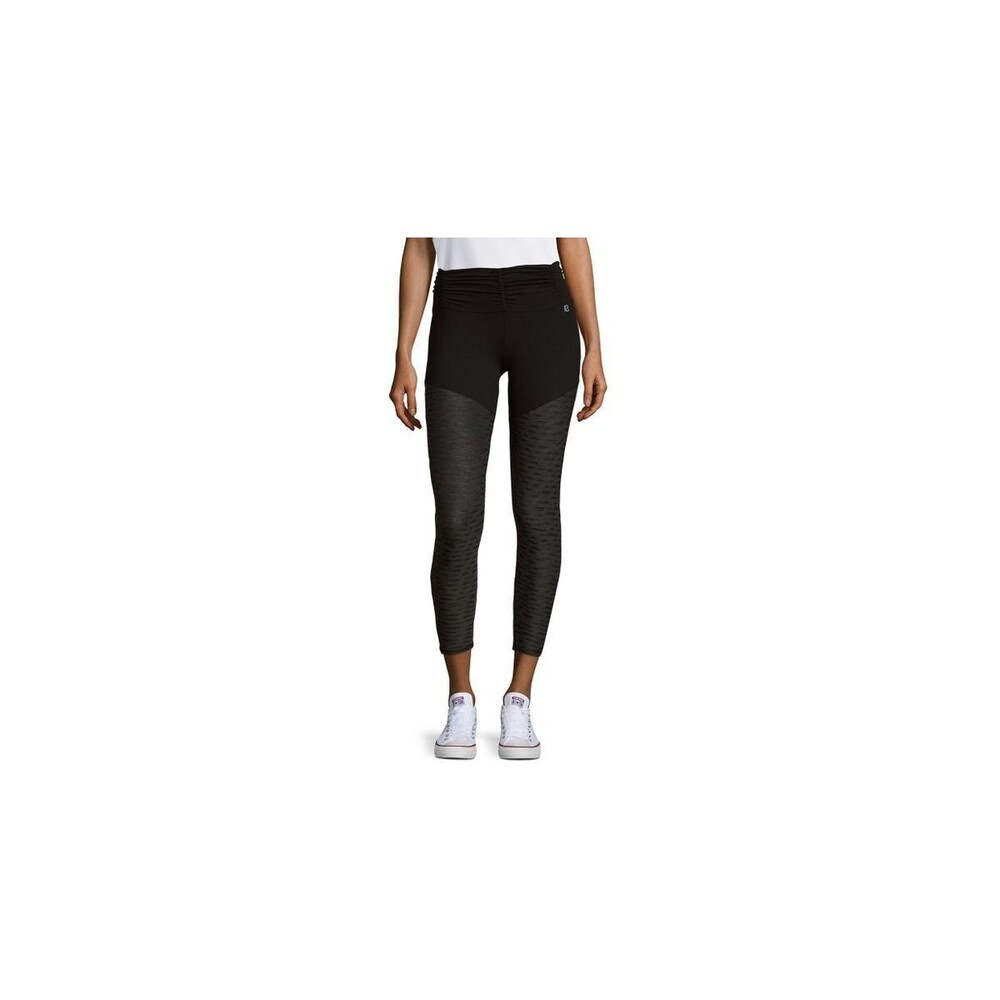 NWT Womens New Body Languge Caila Leggings Black Gray Mesh L USA Animal Yoga Run
